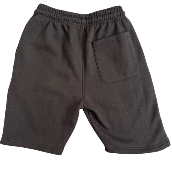 WHO CARES?! Shorts Men Size S Black Logo Adjustable Elastic Waist Zip Pockets - Picture 2 of 13